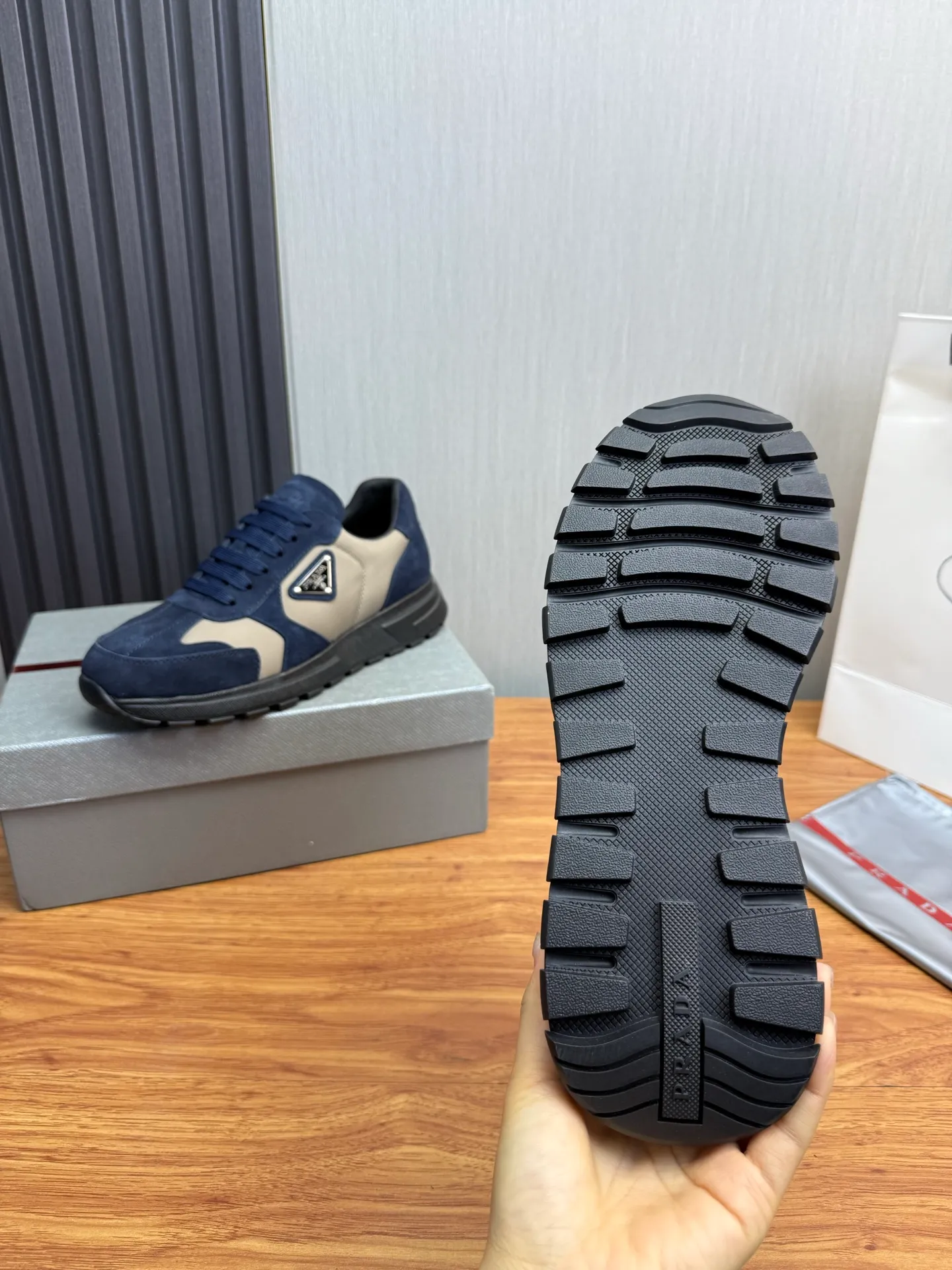 Men's shoes 560💰 [PRADA] Popular items in men's shoe counters, synchronized with the official website, 1 high-quality shipment ✔️Original cowhide + cowhide lining, 1🆚1 replica, original sole, 38-45 (45 customized, non-refundable)